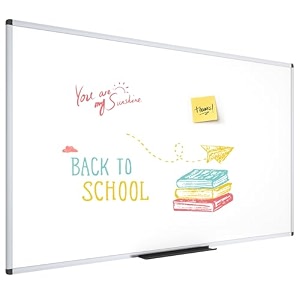 viz-pro large dry erase boardwall mounted whiteboard 96 x 48 inches