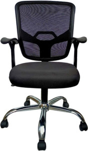 vizolt fabric office adjustable arm chair black optional installation available