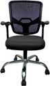 VIZOLT Fabric Office Adjustable Arm Chair (Black, Optional Installation Available)
