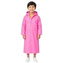 VKG Kids Waterproof Raincoat for Boys &amp; Girls | Full Length Hooded Rain Wear | Lightweight PVC Monsoon Rain Coat for Children (Green)