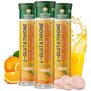 vlado39s himalayan organics l-glutathione effervescent tablet pack of 3