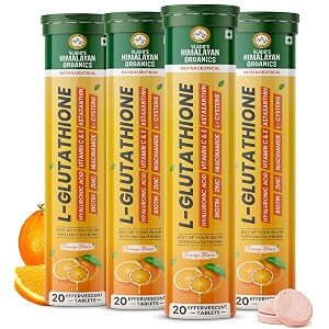 vlado39s himalayan organics l-glutathione effervescent tablet pack of 4