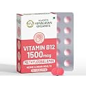 Vlado's Himalayan Organics Methylcobalamin Vitamin B12 1500mcg Supplement for Men & Women -10 Tablets (1 Bliser Pack)