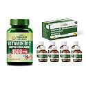 Vlado's Himalayan Organics Vitamin B12 1500mcg + Vitamin D3 60000 IU Shots Combo | Methylcobalamin & Cholecalciferol | Supports Energy, Bone, Muscle, Nerve & Immune Health | 90 Veg Tablets + Pack of 8