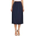 Vlazom Women's Satin Half Slip for Under Dress Long Underskirt Soft Under Slips for Women Under Dresses Size S-XXL