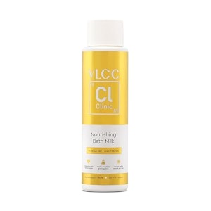 vlcc clinic nourishing bath milk - 250ml  creamy body wash  hydrolyzed milk protein amp niacinamide  soft smooth skin  suitable for all skin types  refreshing  softening amp cleansing body wash
