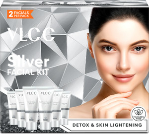 vlcc silver facial kit - 60 g - for skin purifying facial with silver