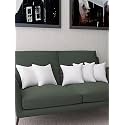 16x16 Inch Square Pillow Set of 5, Premium Cotton Fill, Medium Size Soft Cushion Filler for Sofa - White