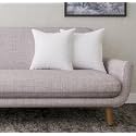 22x22 Inch Square Pillow Set of 2, Premium Cotton Fill, Large Size Soft Cushion Filler for Sofa - White