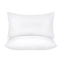 Rectangular 12x18 Inches Cushion, Set of 2, Cotton Fiber Fill Hotel Quality Premium Fibre Soft Cushion, Lumbar Pillow Filler - Plain White