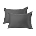 Rectangular 14x20 Inches Cushion, Pack of 2, Cotton Fiber Filling Hotel Quality Premium Fibre Soft Cushion, Lumbar Pillow Filler - Plain Grey