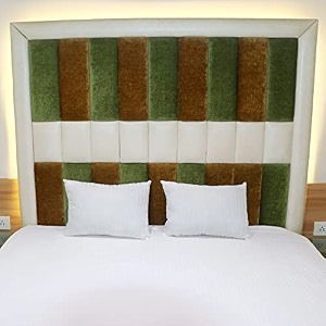 rectangular 14x20 inches cushion set of 2 cotton fiber fill hotel quality premium fibre soft cushion lumbar pillow filler - white