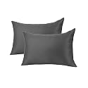 Standard Size 16x24 Inch Pillow, Sleeping Pillows with Cotton Fiber Fill, Pack of 2, (Plain White)