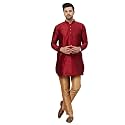 VM Men39s Silk Blend Kurta Pyjama Set