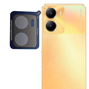 compatible with black back camera lens protector tempered glass - full camera coverage with easy installation kit vivo y56 5g