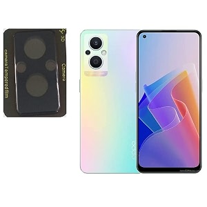 compatible with black back camera lens protector tempered glass - full camera coverage with easy installation kit oppo f21 pro 5g camera lens