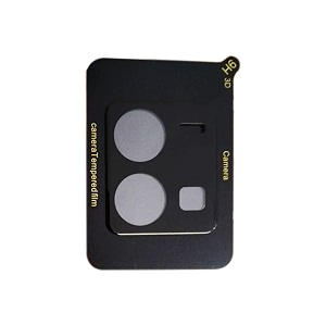 compatible with black back camera lens protector tempered glass - full camera coverage with easy installation kit vivo y35 camera lens