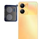 Compatible with Black Back Camera Lens Protector Tempered Glass - Full Camera Coverage with Easy Installation Kit (Vivo Y56 5G)