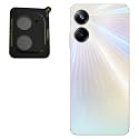 Compatible with Black Back Camera Lens Protector Tempered Glass - Full Camera Coverage with Easy Installation Kit (Realme 10 Pro, Camera Lens)