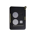 Compatible with Black Back Camera Lens Protector Tempered Glass - Full Camera Coverage with Easy Installation Kit (VIVO Y35, Camera Lens)