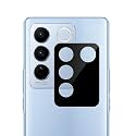 Compatible with Black Back Camera Lens Protector Tempered Glass - Full Camera Coverage with Easy Installation Kit (Vivo V27 Pro 5G, Camera Lens)