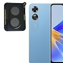 Compatible with Black Back Camera Lens Protector Tempered Glass - Full Camera Coverage with Easy Installation Kit (Oppo A17, 1 count)