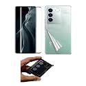Compatible with Black Back Camera Lens Protector Tempered Glass - Full Camera Coverage with Easy Installation Kit (Vivo V27 Pro 5G, 3IN1)