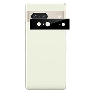 compatible with google pixel 7ablack back camera lens protector tempered glass - full camera coverage with easy installation kit