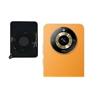 Compatible with Realme narzo 60 Black Back Camera Lens Protector Tempered Glass - Full Camera Coverage with Easy Installation Kit