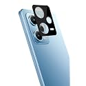 Compatible with redmi note 12 pro 5g Black Back Camera Lens Protector Tempered Glass - Full Camera Coverage with Easy Installation Kit