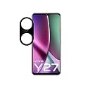 Compatible with Vivo Y27 Black Back Camera Lens Protector Tempered Glass - Full Camera Coverage with Easy Installation Kit (Vivo Y27, Camera Lens)