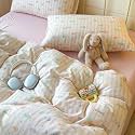 VM VOUGEMARKET Cute Fish Duvet Cover Set Queen,Pink Striped