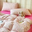 VM VOUGEMARKET Pink Strawberry Duvet Cover Set Queen,Cute Fruit