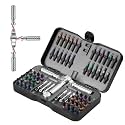 VMAN Ratchet Screwdriver Set, magnetic Screwdriver sets, S2 Steel Bits, DIY Combination Flexible Shaft, Suitable for Furniture Assembly, Precision Electrical Appliance Repair, Bicycle Tools