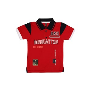 vmart boys printed poly cotton single jersey round neck t-shirt fs