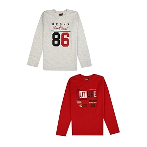 vmart boys printed poly cotton single jersey round neck t-shirt fs
