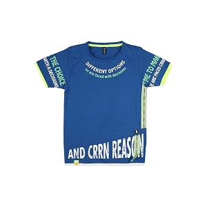 vmart boys printed poly cotton single jersey round neck t-shirt fs