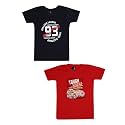 VMart Boys Printed Poly Cotton Single Jersey Round Neck T-Shirt Fs