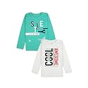 VMart Boys Printed Poly Cotton Single Jersey Round Neck T-Shirt Fs
