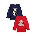 VMart Boys Printed Poly Cotton Single Jersey Round Neck T-Shirt Fs