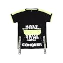 VMart Boys Printed Poly Cotton Single Jersey Round Neck T-Shirt Fs