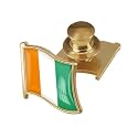 vmcoatdu Country Flag Backs Locking Pin Keepers Locking Clasp Pin Badge International Travel Brooch Metal Alloy Souvenir Pin 0.75x0.7 Inch Small Pin