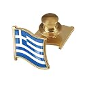 vmcoatdu Country Flag Backs Locking Pin Keepers Locking Clasp Pin Badge International Travel Brooch Metal Alloy Souvenir Pin 0.75x0.7 Inch Small Pin