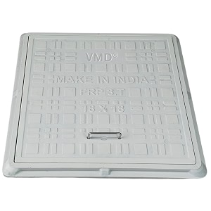 vmd fiber reinforced polymer frp 3 tons capacity marble white manhole cover  chamber cover  sump cover 18 x 18 inch
