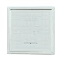 VMD, Fiber Reinforced Polymer (FRP) 5 Tons Capacity 12" X 12" Manhole Cover | Chamber Cover | Sump Cover, (Marble White)