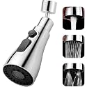 Universal Flexible Faucet Extender For Taps, Tap Extension For Kitchen Sink, Aerators For Water Tap, 360 Degree Rotating Water Faucet For Washbasin - Silver (Pack Of 1)