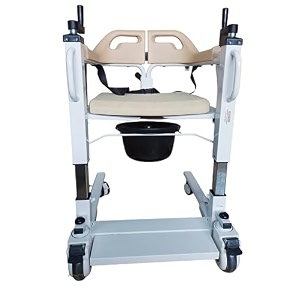 vms careline patient transfer commode manual wheelchair attendant propelled wheelchair