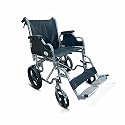 VMS Careline Tour lightweight Transporter Wheelchair With Solid Wheel and Seat Belt