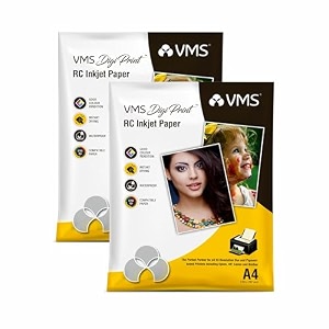 vms digi print 240 gsm a4 210x297mm photo paper luster matte pack of 2 40 sheets white 1240004dpl