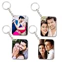VN GIFT Personalized Keyring Photo Keychain Acrylic Both Side Print | Size 4 x 6 cm, Set of 4 |